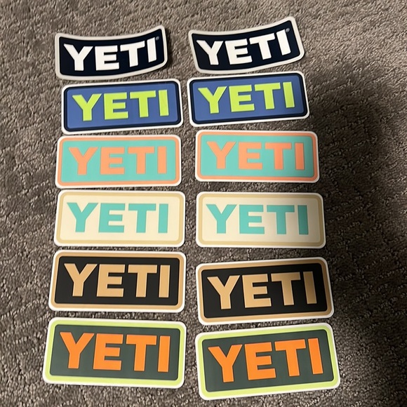 New!! Set of 12 Yeti Decals! - Picture 2 of 6